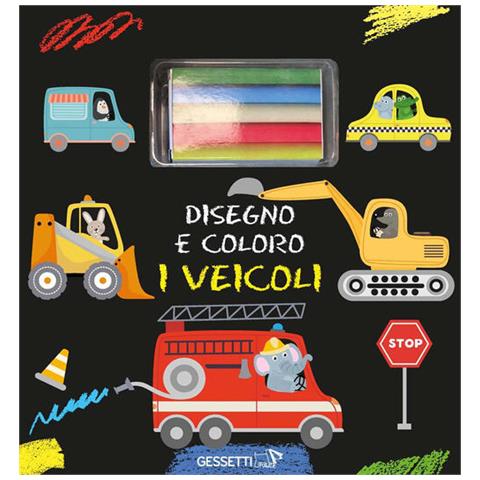 Disegno E Coloro I Veicoli. Ediz. A Colori. Con Gessetti - Foto 2