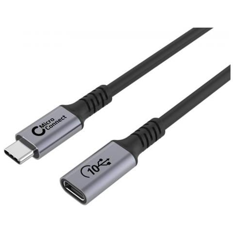 W126988094 Cavo Usb 1 M Usb4 Gen 2x2 Usb C Nero, Grigio - Foto 1