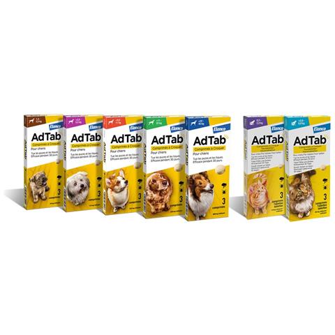 Compresse Antiparassitarie Masticabili 'adtab' Cani 2,5 - 5,5 Kg / 3 Compresse Da 112,5 Mg - Foto 1