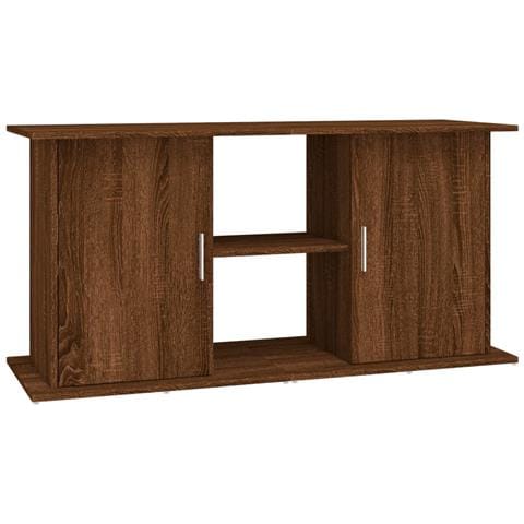 Supporto Acquario 121x41x58 Cm Legno Multistrato Rovere Marrone - Foto 1