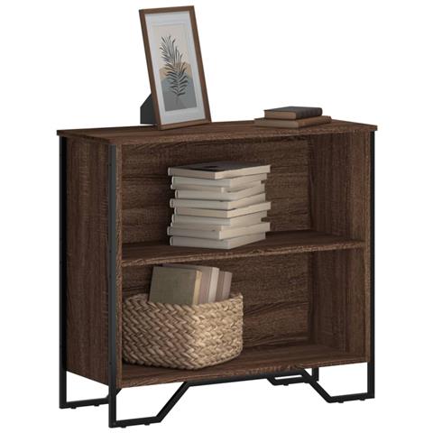 Libreria Rovere Marrone 80x31x74,5 Cm In Legno Multistrato - Foto 1