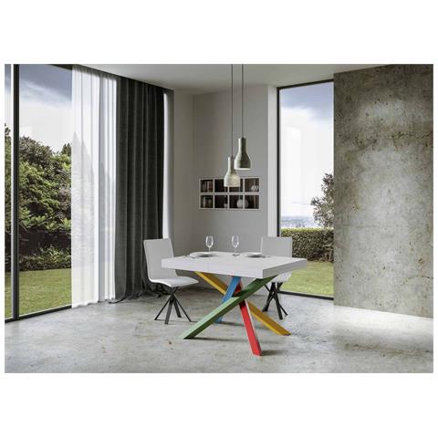 Tavolo Allungabile 90x120/224 Cm Volantis Premium Bianco Frassino Telaio 4/b - Foto 4