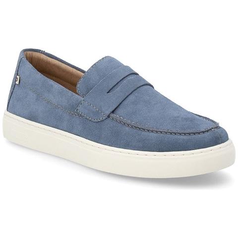 Classic Sneakers Pelle Scamosciata /nabuk Scarpe Uomo Blu Eu 46, U0703-14 - Foto 1