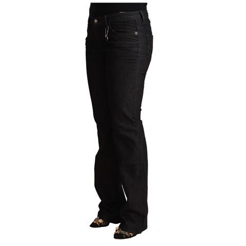 Jeans Skinny A Vita Bassa In Cotone Nero - W27 - Foto 2