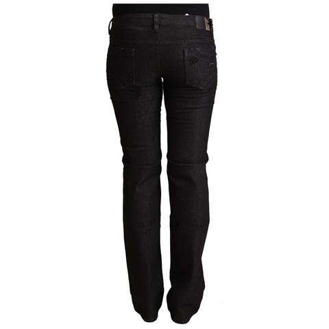 Jeans Skinny A Vita Bassa In Cotone Nero - W27 - Foto 3