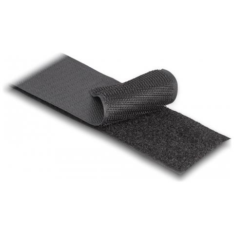 Nastro con chiusura a strappo pesante L 25 m x L 50 mm nero - Foto 2