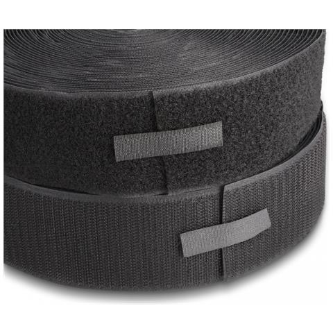 Nastro con chiusura a strappo pesante L 25 m x L 50 mm nero - Foto 3