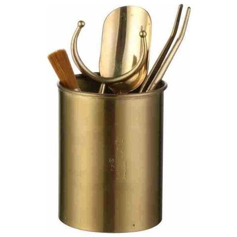Portaposate - Elegante Organizer Per Posate In Acciaio Inox Gold M - Foto 1