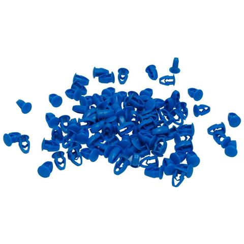 Kit 100 Bottoni Blu Fissaggio Targa - Foto 1