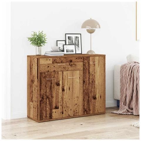 Credenza Legno Antico 88x30x70 Cm In Legno Multistrato - Foto 1
