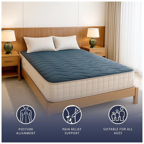 Materasso Singolo 80 X 190 Cm In Memory Foam A 9 Zone Altezza 18 Cm Ortopedico Traspirante Ipoallergenico Rivestimento Antiacaro E Antibatterico Dispositivo Medico Classe 1 - Foto 8