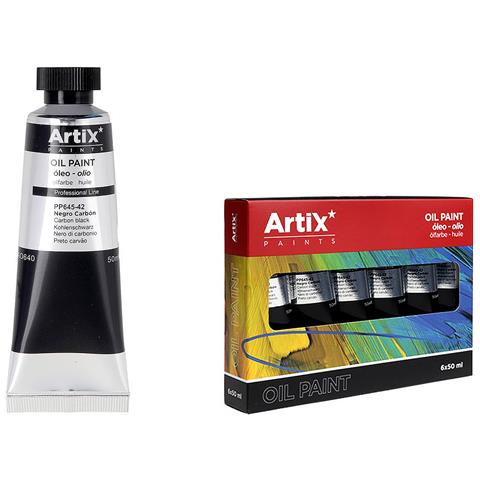 Pack 6 Uds. Pittura A Olio Esperto 50 Ml Nero Carbone - Foto 1