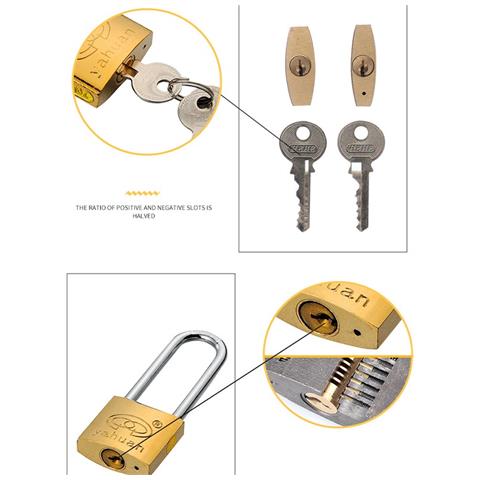 Lucchetto Ad Arco Lungo - Serratura Di Sicurezza In Ferro Da 50mm Per Armadietti, Mobili E Altro - Foto 5