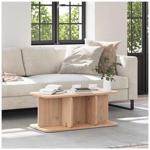 Tavolino da salotto Naturale 80 x 39.5 x 33.5 cm - Foto 2