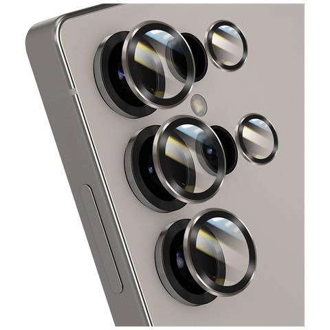 Vetro Temperato Per Fotocamera Per Galaxy S25 Ultra Antiriflesso Lente Quintupla, Rosa Champagne - Foto 1