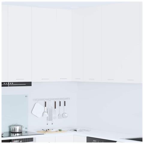 Armadio pensile Riga Bianco 57 x 57 x 100 cm Legno multistrato - Foto 2