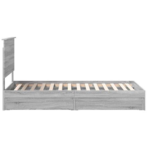Letto con Contenitore con testiera Grigio Sonoma 90 x 190 cm - Foto 9