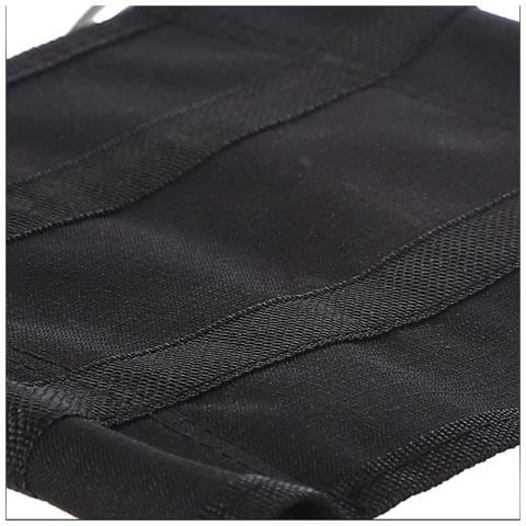 Sgabello Pieghevole Ultraleggero: Sedile Portatile In Tessuto Oxford Per Campeggio Black + Silver - Foto 2