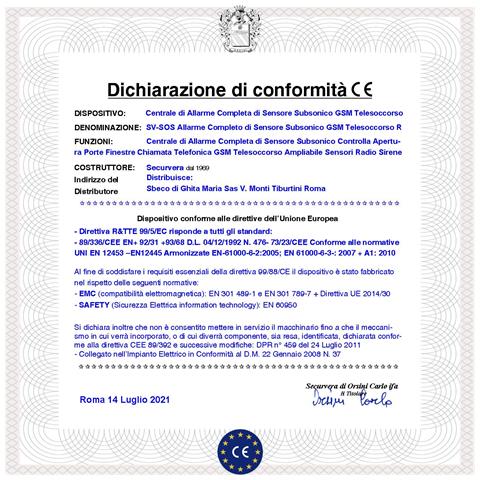 Allarme Sistema Telesonic Kit Completo Sensore Subsonico Gsm Telesoccorso Apricancello App Andoid 2 Radiocomandi Predi - Foto 2