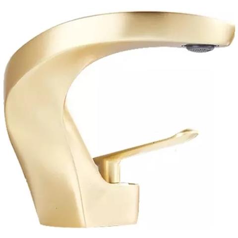 Rubinetto per lavabo da bagno, Blackswan, tipo M14, modello oro opaco, misura 14,5 cm - Foto 1