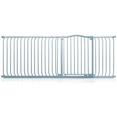 Safetots Cancelletto Di Sicurezza Con Parte Superiore Incurvata, 198cm - 207cm, Grigio Opaco - Foto 1