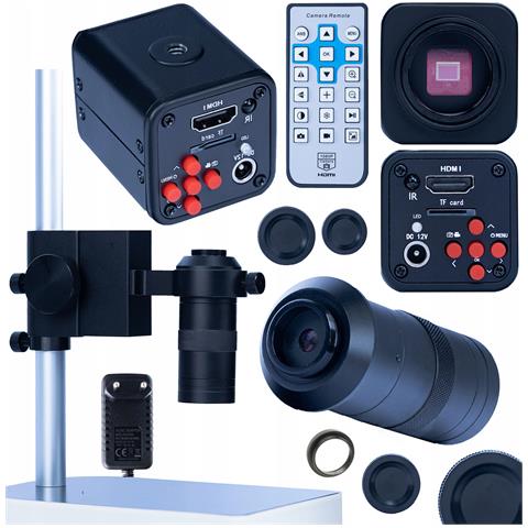Set Microscopico Norma Black Pro 3 In 1 - Camera Hdmi 1080p, Obiettivo 100x, Piattaforma 50mm / 40mm | Alta Qualità Immagine, Precisione, Stabilità - Foto 1