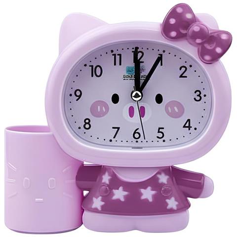 Sveglia Design Gatto Giocoso Con Portapenne Per Bambini - Foto 2