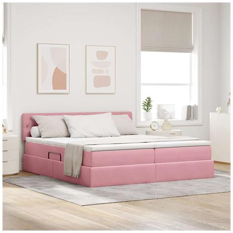 Letto con Contenitore con materasso Rosa 100 x 200 cm - Foto 2