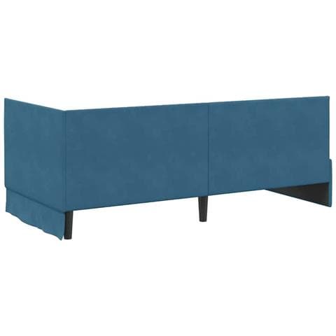 Struttura Letto Angolare con Materasso 2 pcs Blu Velluto - Foto 9