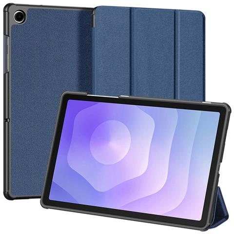 Cover per Galaxy Tab A9+ - Pelle /PU, Blu, Auto Wake /Sleep - Foto 1