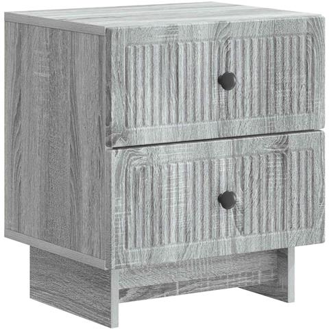 Armadio da Notte con cassetto Grigio Sonoma 43 x 34,5 x 47,5 cm - Foto 1