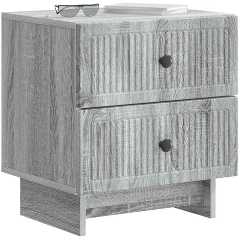 Armadio da Notte con cassetto Grigio Sonoma 43 x 34,5 x 47,5 cm - Foto 2
