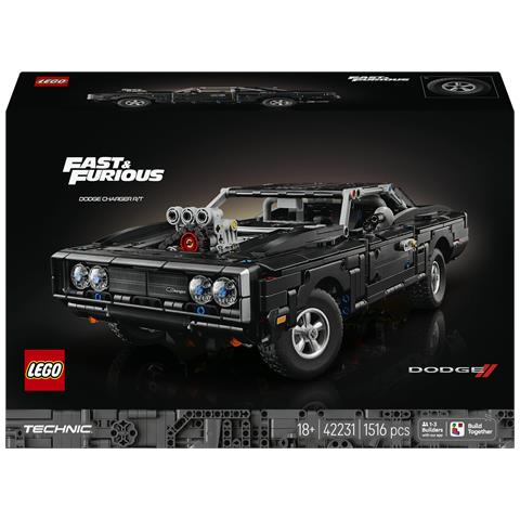 Technic 42231 Auto Dodge Charger R /T Fast and Furious, Kit Modellismo per Adulti STEM da Collezione, Regalo Nostalgico - Foto 1