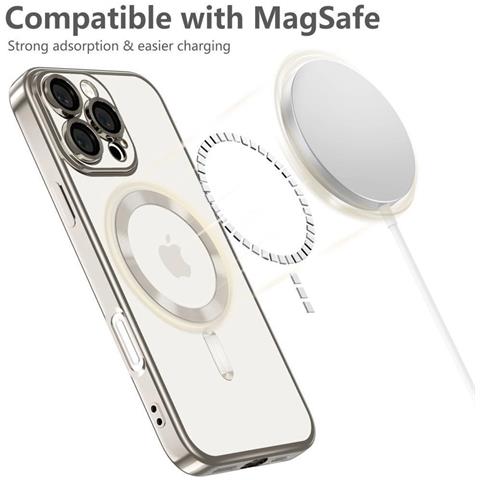 Custodia Magsafe Trasparente Blu Per Il Telefono Samsung Galaxy S25 - Foto 2