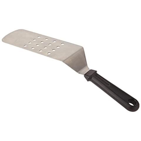 60421 - Spatola forata in acciaio inox con manico pieno, 7,5x21,5 cm. - Foto 2