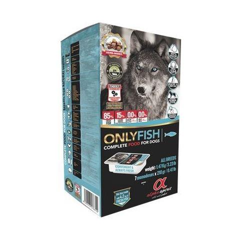 Only Fish - Alimento Semi-umido Cani 7 Vaschette Monodose Gr. 210 - Foto 1