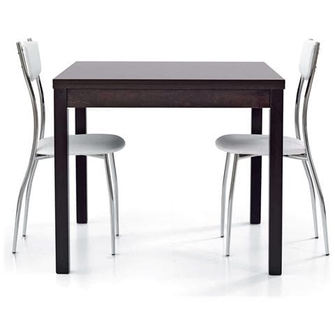 Garrett - Tavolo Da Pranzo Moderno Allungabile A Libro In Rovere 90 X 90/180 - Foto 1