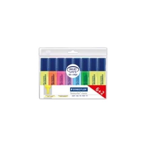 Evidenziatore Textsurfer® Classic 8 Pz. Giallo, Rosso, Rosa, Blu, Turchese, Arancione, Verde, Violetto 1 Mm, 5 - Foto 2