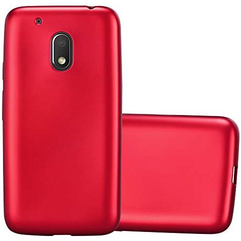 Custodia Compatibile Con Motorola Moto G4 Play In Rosso Metallico - Coperchio Protettivo In Silicone Tpu Flessibile - Foto 1