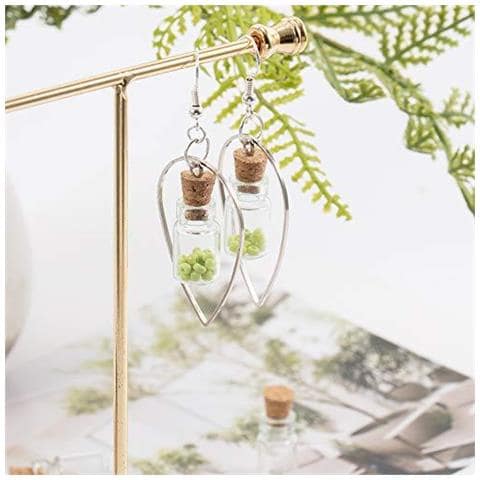 20 Pezzi Mini Vasi Di Vetro Bottiglie Con Tappi Di Sughero Perlina Contenitori Circa 18 Millimetri Di Lunghezza 10mm Di Diametro - Foto 2