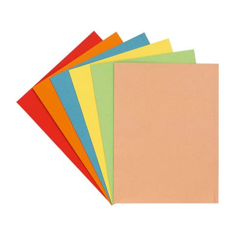 Vouwmap A4 karton 180g geel / pk 100 - Foto 1