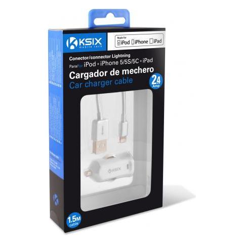 B0914CR02, Auto, Telefono cellulare, Accendisigari, Bianco, Apple iPhone 5, Contatto - Foto 2