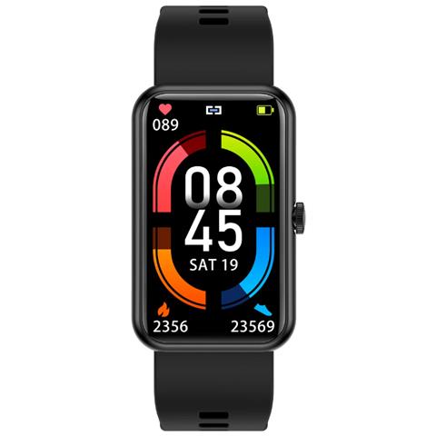Smartband T-FIT 210 Slim Impermeabile Display 1.45" Bluetooth Colore Nero - Foto 2