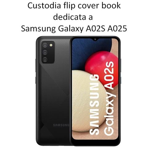 Maxy Custodia Book Orizzontale Silicone Case Per Samsung Galaxy A02s A025 Black - Foto 2