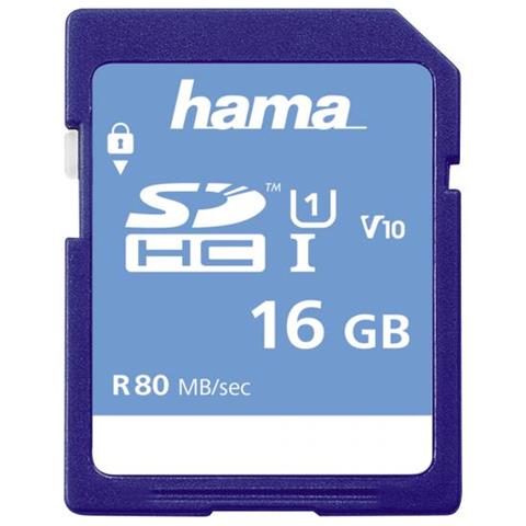 Hama 00181094 Speicherkarte 16 Gb Sdhc Klasse 10 Uhs-i (00181094) - Foto 1