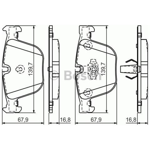 Kit Pastiglie Freno 986494294 - Foto 1