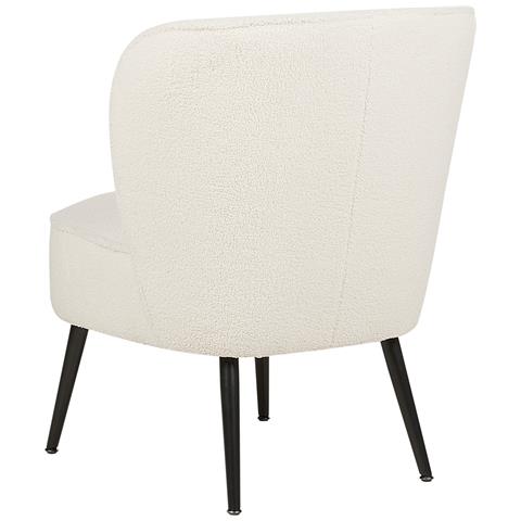 Poltrona Bouclé Bianco Voss - Foto 8