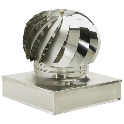 Fumaiolo Comignolo Girevole Quadrato E Rettangolare In Acciaio Inox Con Base Bassa - Base Quadrata 47x47 Cm - Foto 1