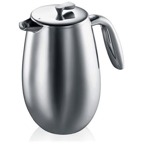 Caffettiera a Doppia Parete 1 L 8 Tazze Colore Argento - Foto 1