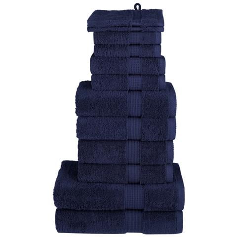 Set ASciugamani SOLUND 12 pz Blu Navy 600 gsm - Foto 1